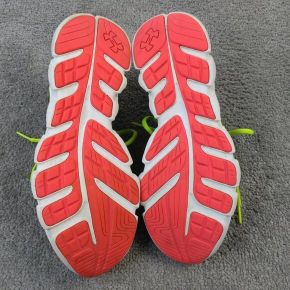 Under Armour Micro G Assert Womens Size 8 Running Shoes Black Yellow Pink Low - Picture 2 of 11